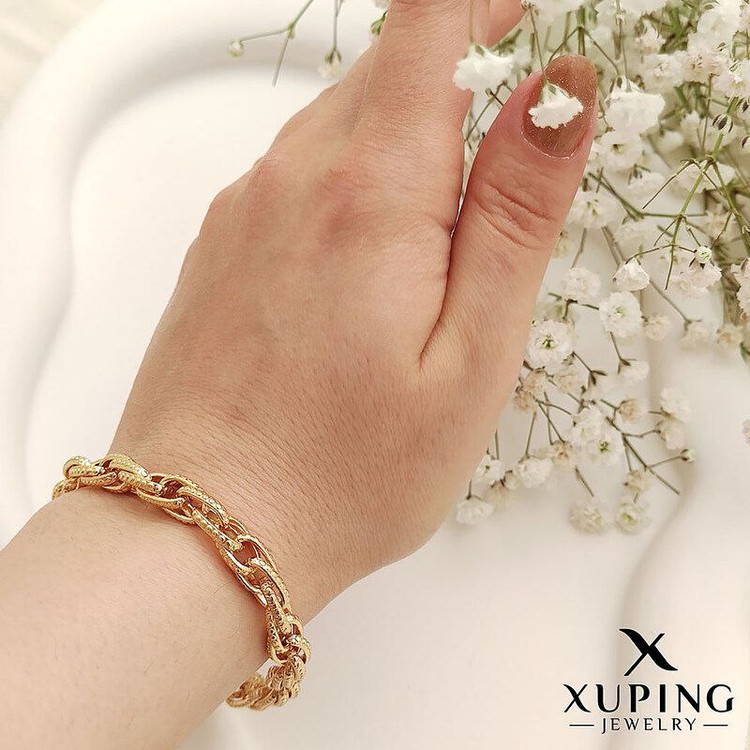 دستبند حلقهای طرحطلا از برند ژوپینگ