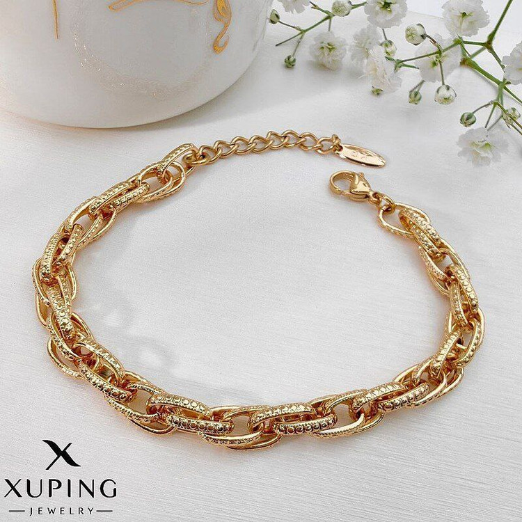 دستبند حلقهای طرحطلا از برند ژوپینگ