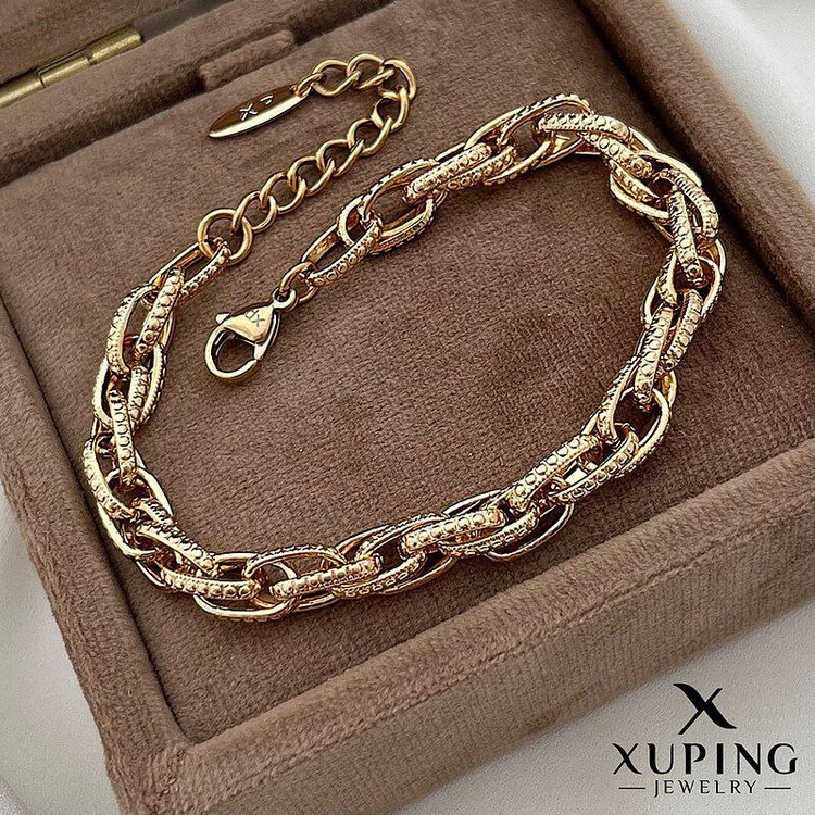 دستبند حلقهای طرحطلا از برند ژوپینگ