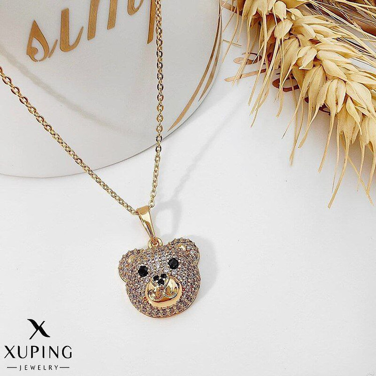 پلاک تدی نگین دار از برند ژوپینگ