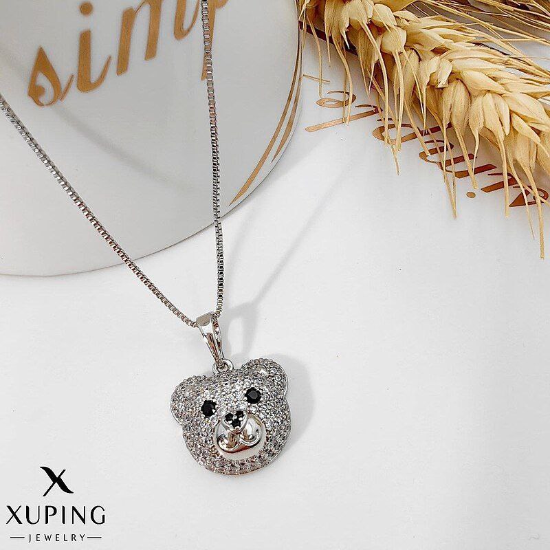 پلاک تدی نگین دار از برند ژوپینگ