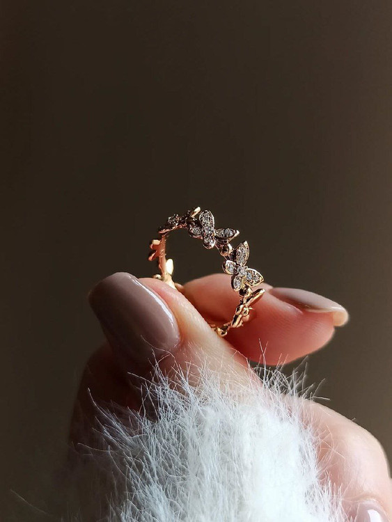 💎 #انگشتر حلقه پروانه از برند ژوپینگ