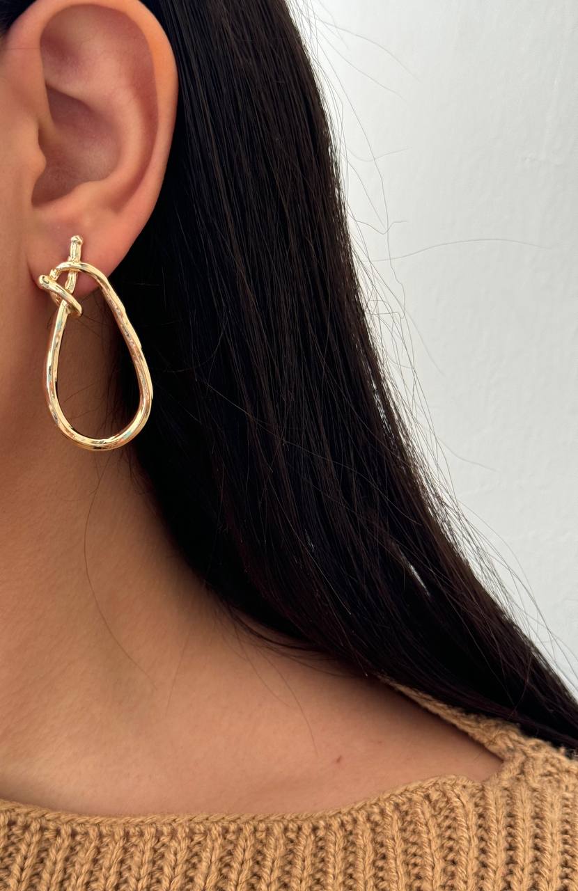 گوشواره زنانه حلقه ای برند zara