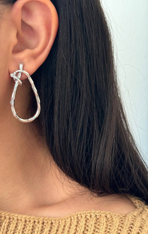 گوشواره زنانه حلقه ای برند zara