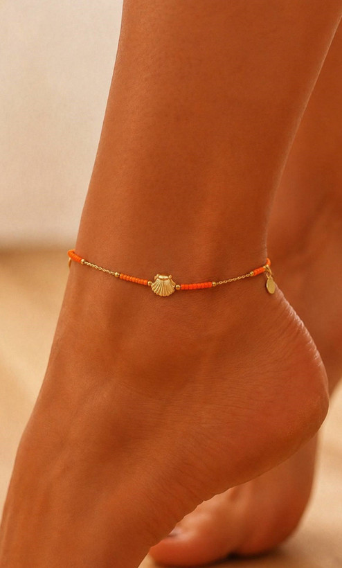 پابند زنانه صدف و منجوق برند accessories