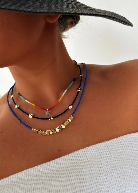 گردنبند زنانه اشکی استیل برند jewelry