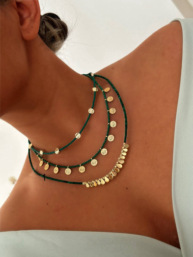 گردنبند زنانه اشکی استیل برند jewelry